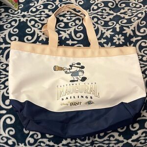 Disney Inaugural Sailings Tote Bag - Cream and Navy